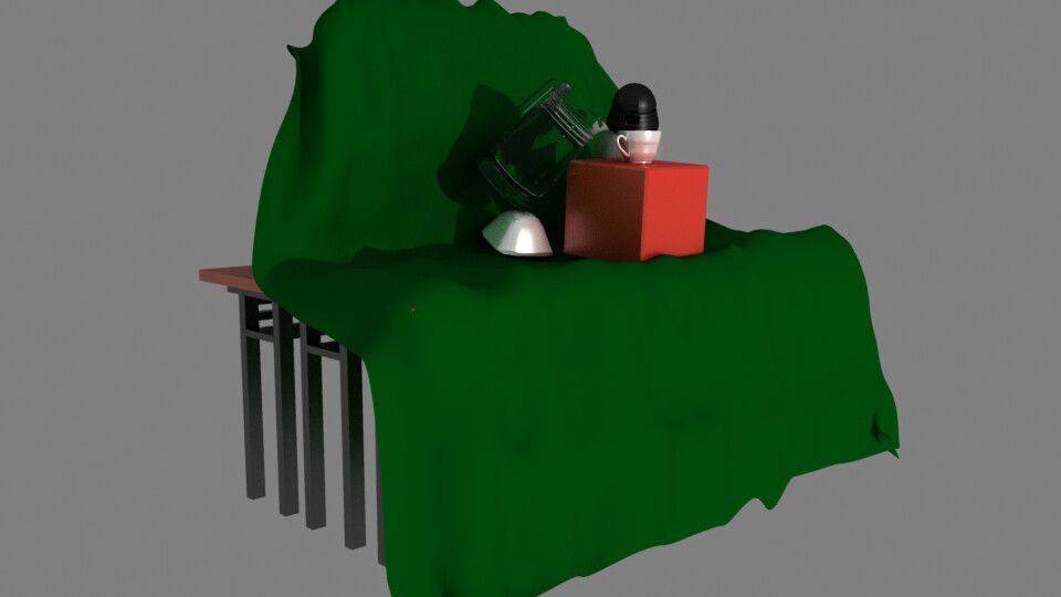Drapery and Scene props Experiment (Game Asset Creation - Phase 2)
