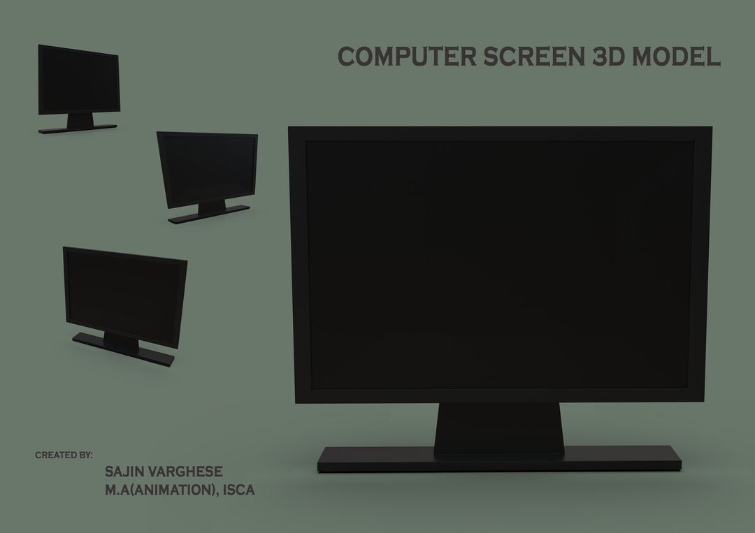 A Computer Monitor Game Asset Creation - Phase 2)