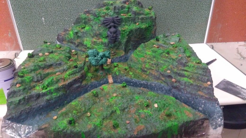 Miniature Jungle Sculpture