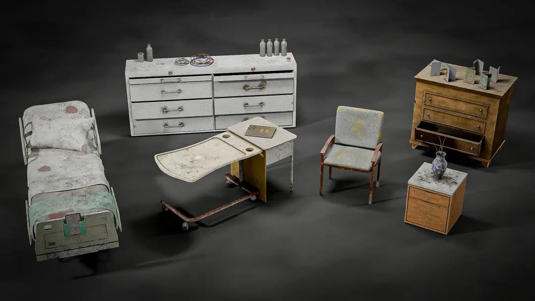 The Walking Dead Environment Reconstruction - Furniture Collection