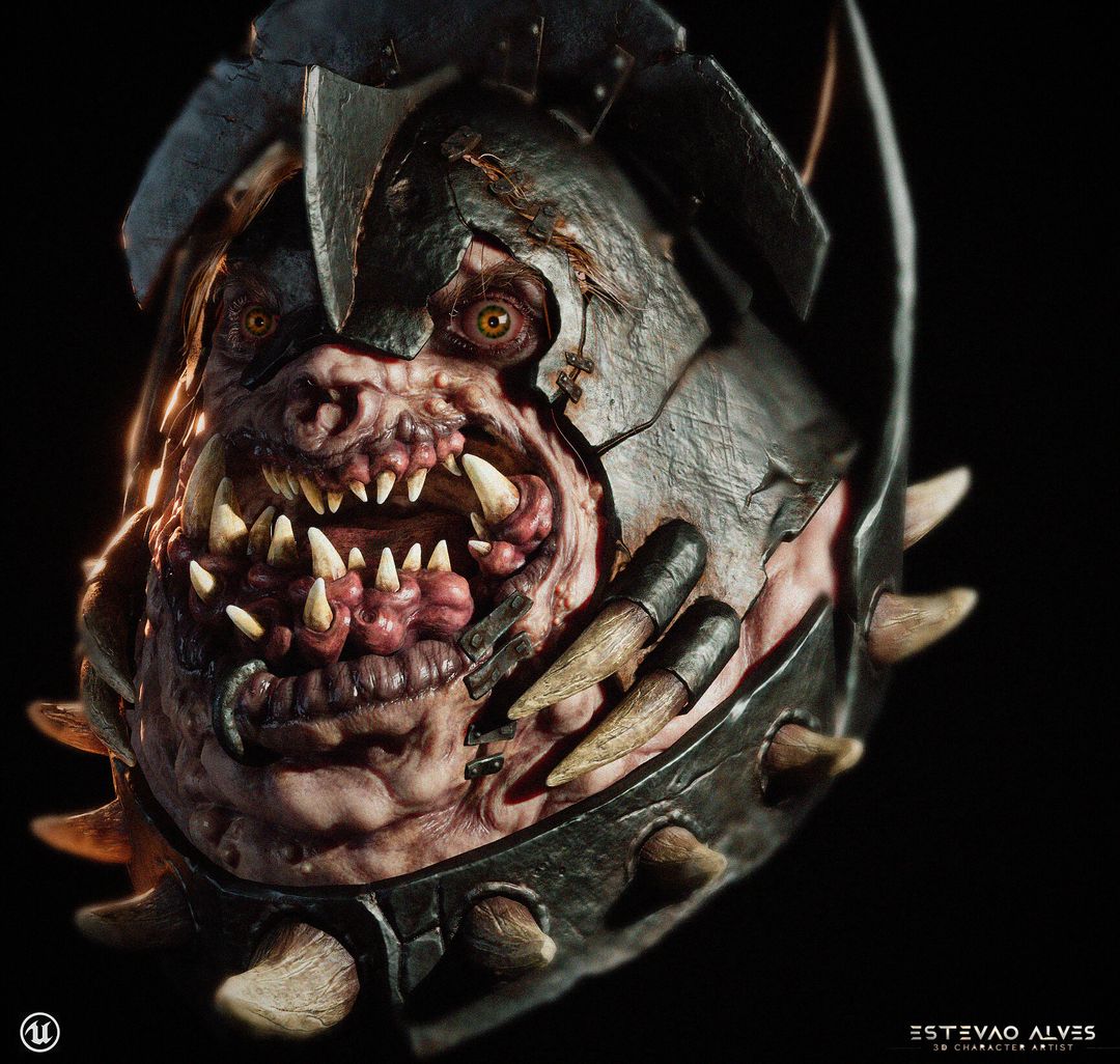 Dark Orc Warrior — Game Character Study