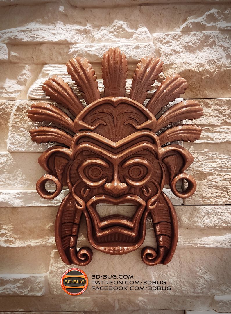 Tribal wall mask decoration