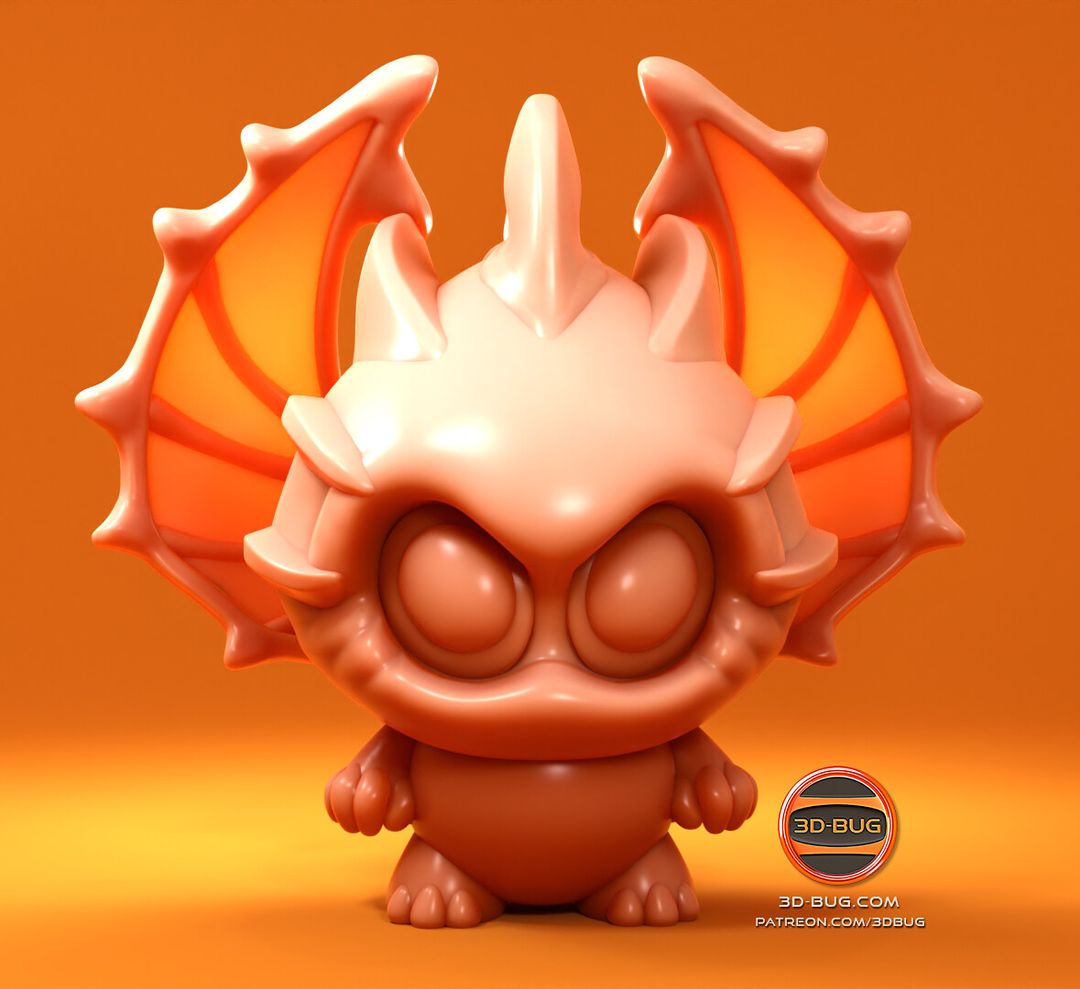 Stylized chibi alien