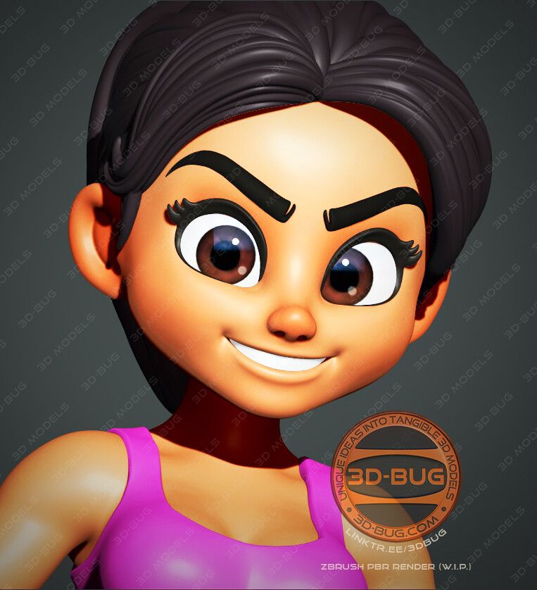 Stylized character
