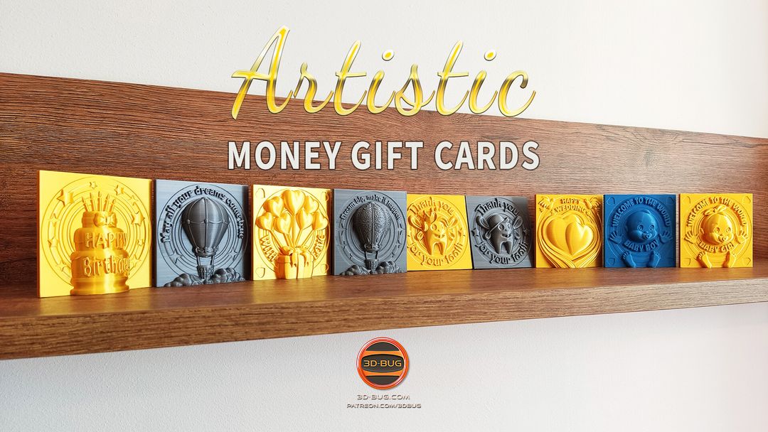 3d printed money gift cards