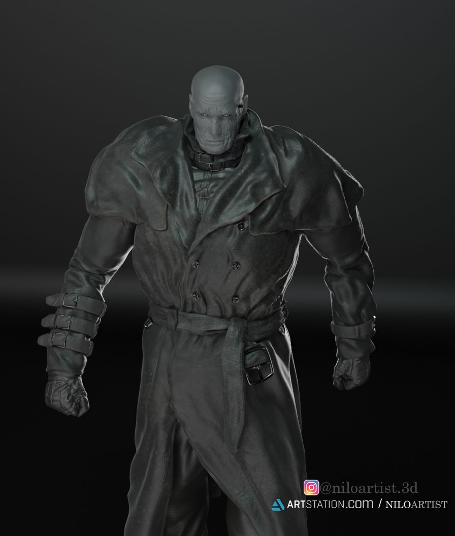 3D Mr.X / T-OO from Resident Evil 2 (Remake) : r/blender