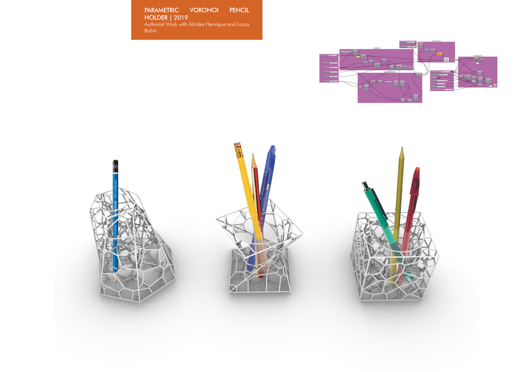 Parametric voronoi pencil holder | 2019