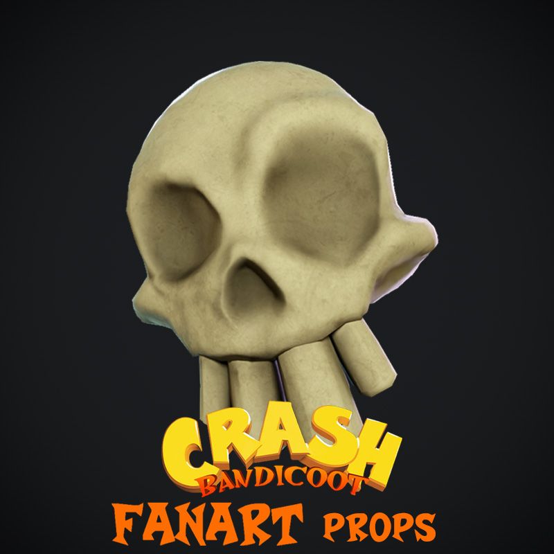 Props Dr Neo Cortex scene - Crash Bandicoot Fan art