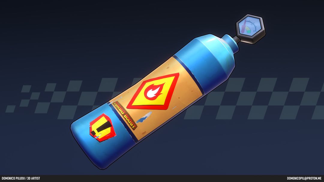 NOS Burst - Stylized Racing Prop - short animation