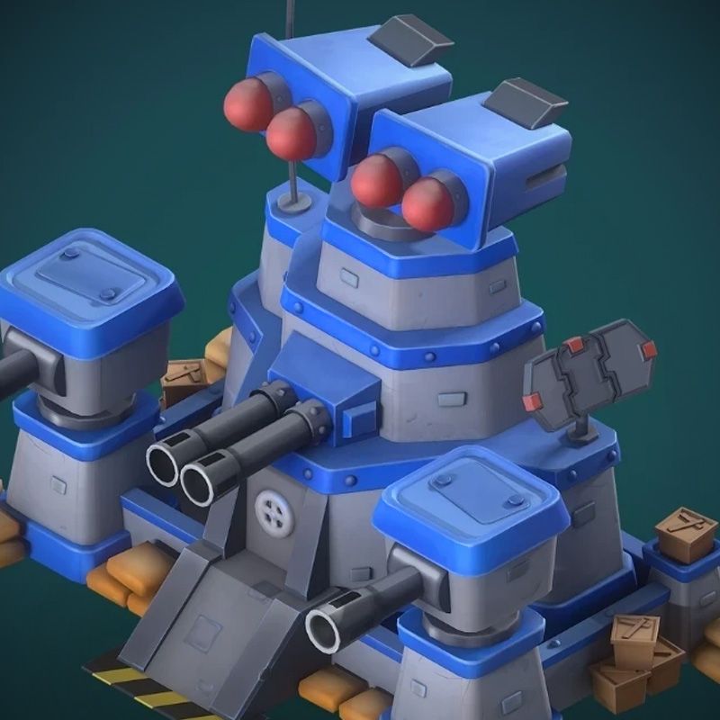 3D Environments. Tower. Raid Rush