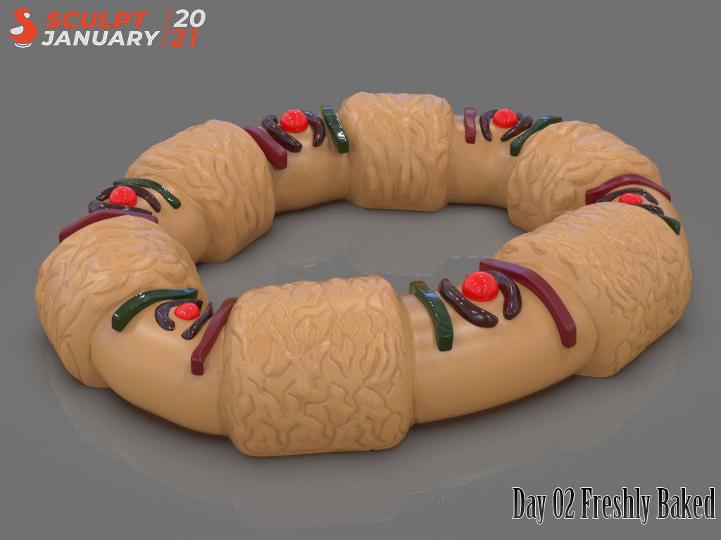 Stylized King Cake