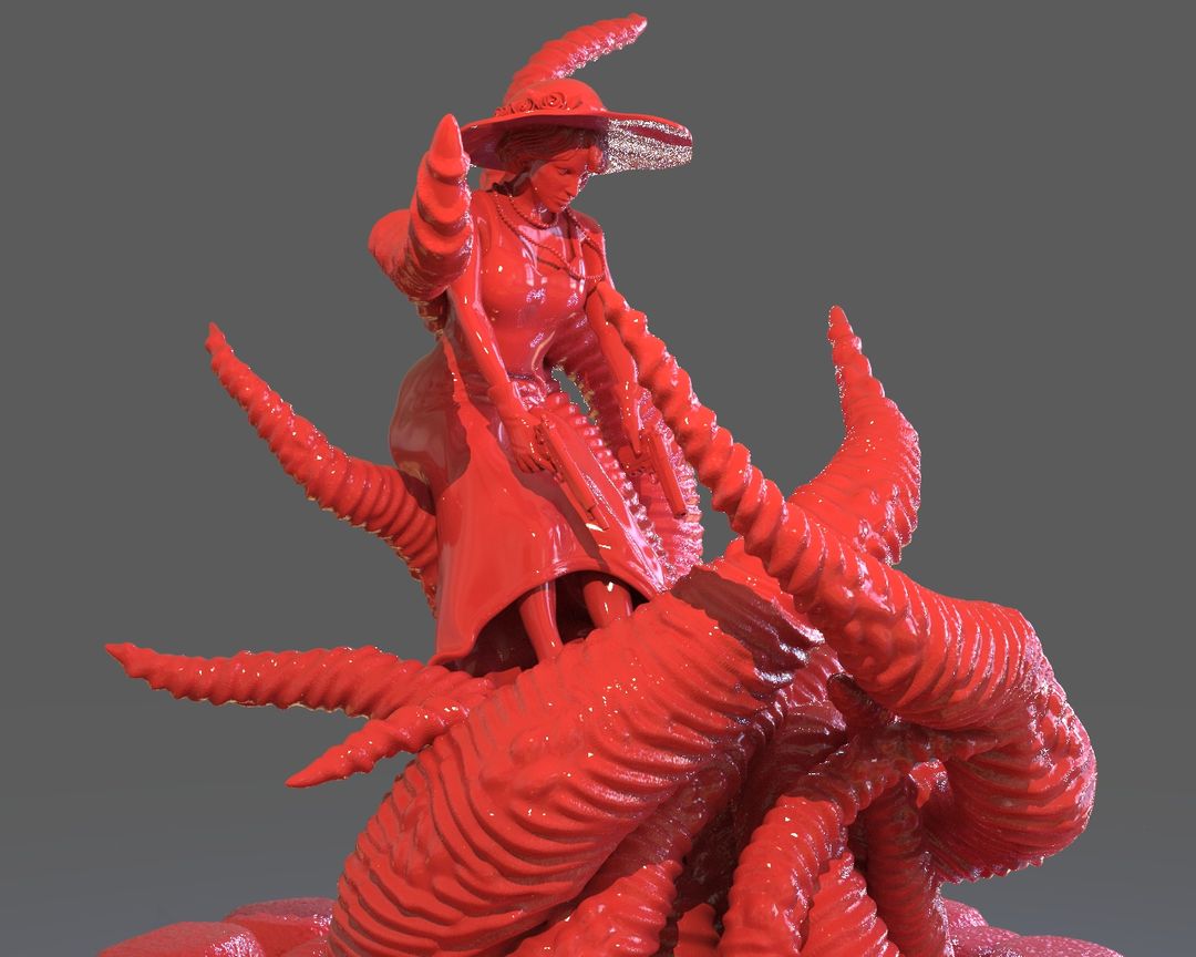 Jenny Barnes VS Dark Young Of Niggurath Diorama