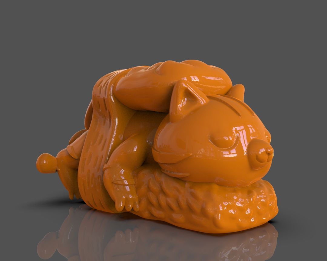 Nigiri Cat 3D Print