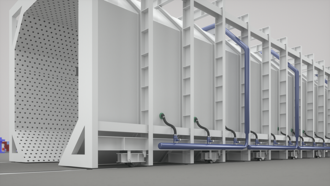 Equipment for the production of tanks and shells