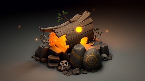 Shaman House | 3D Game Buildings Assets