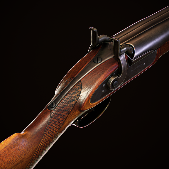 William and Moore Shotgun 3D Model