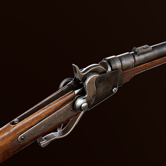 Starr Carbine 3D Model