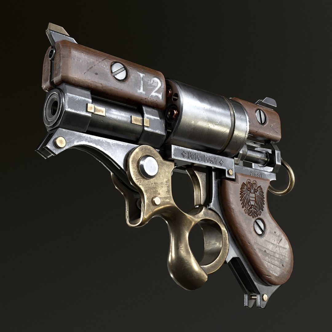 Steampunk revolver
