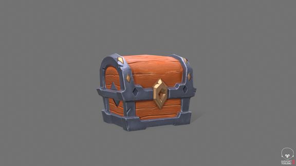 PBR Game Ready Treasure chest