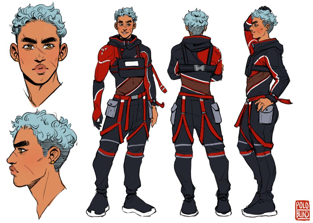 Vaporace Character 3-Point Turnaround