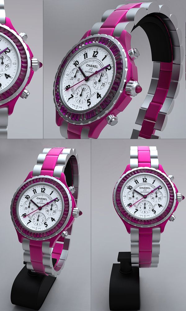 3D Chanel Watch Render
