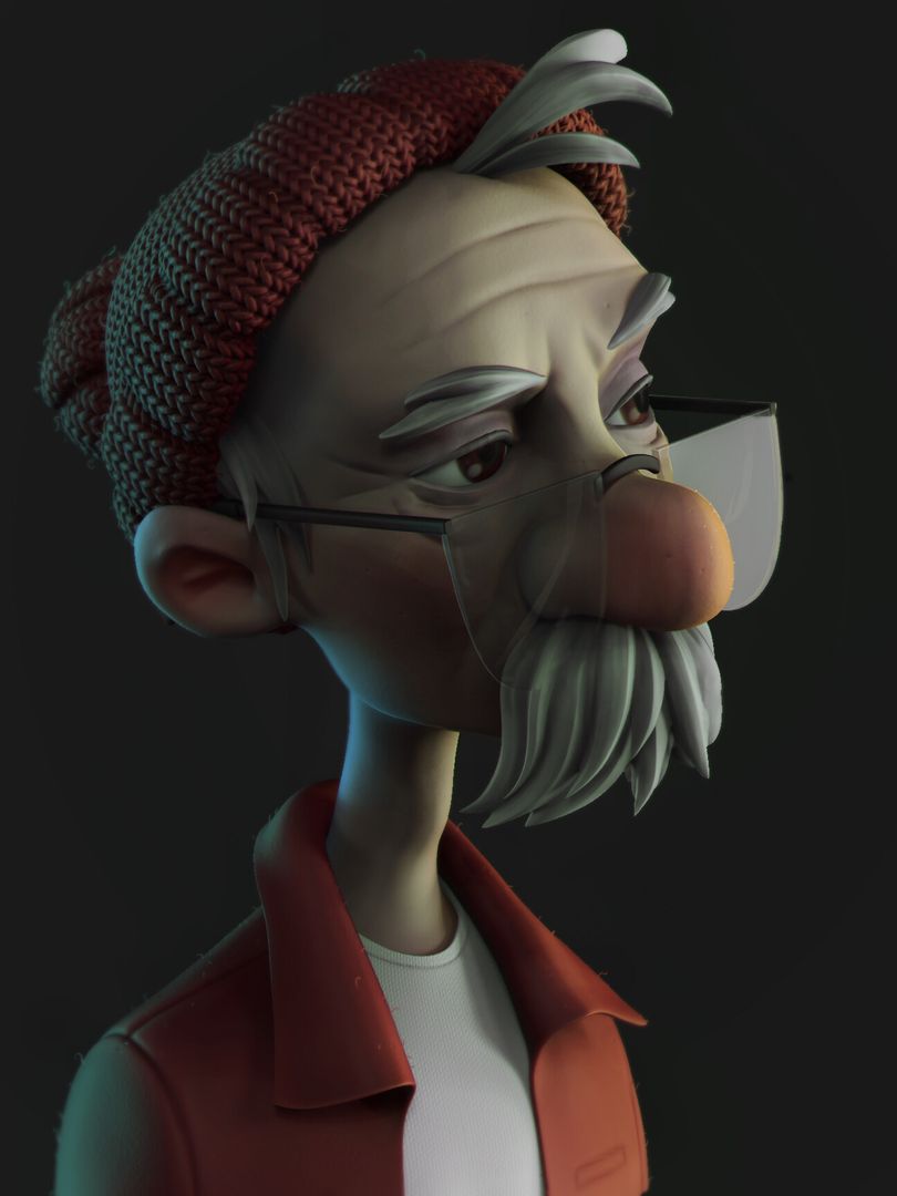 Dome - Old Professor Character