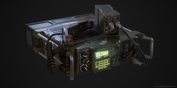 MILITARY RADIO | 3D Game Prop Modelling