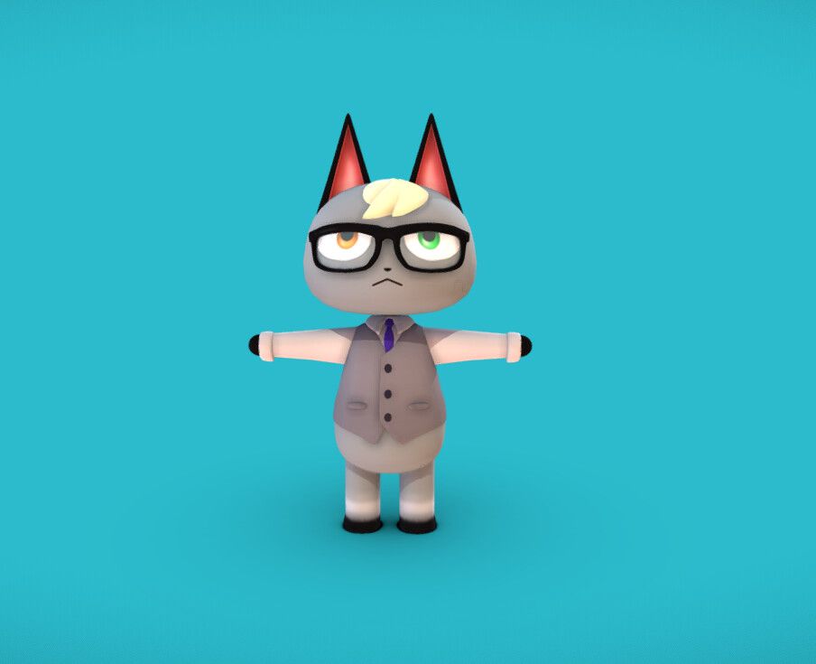 Raymond from Animal Crossing fan art