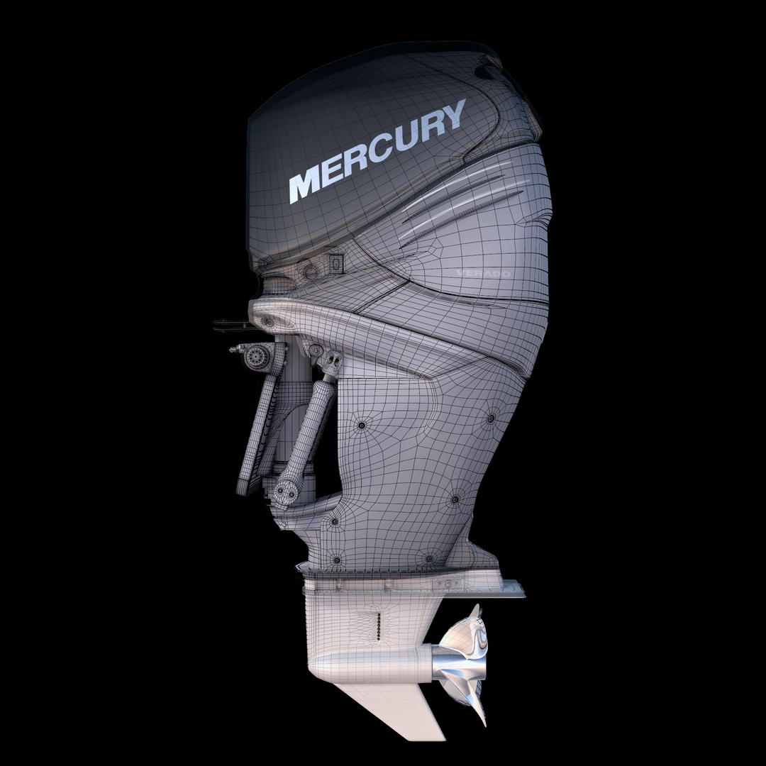 3D model Mercury 350XL Verado