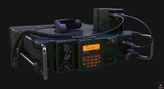 Real time Military Radio 3D asset | 3D Game Prop Modelling