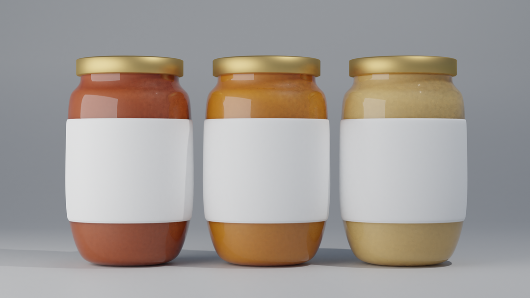 Cheese and Jelly Products for Mockup