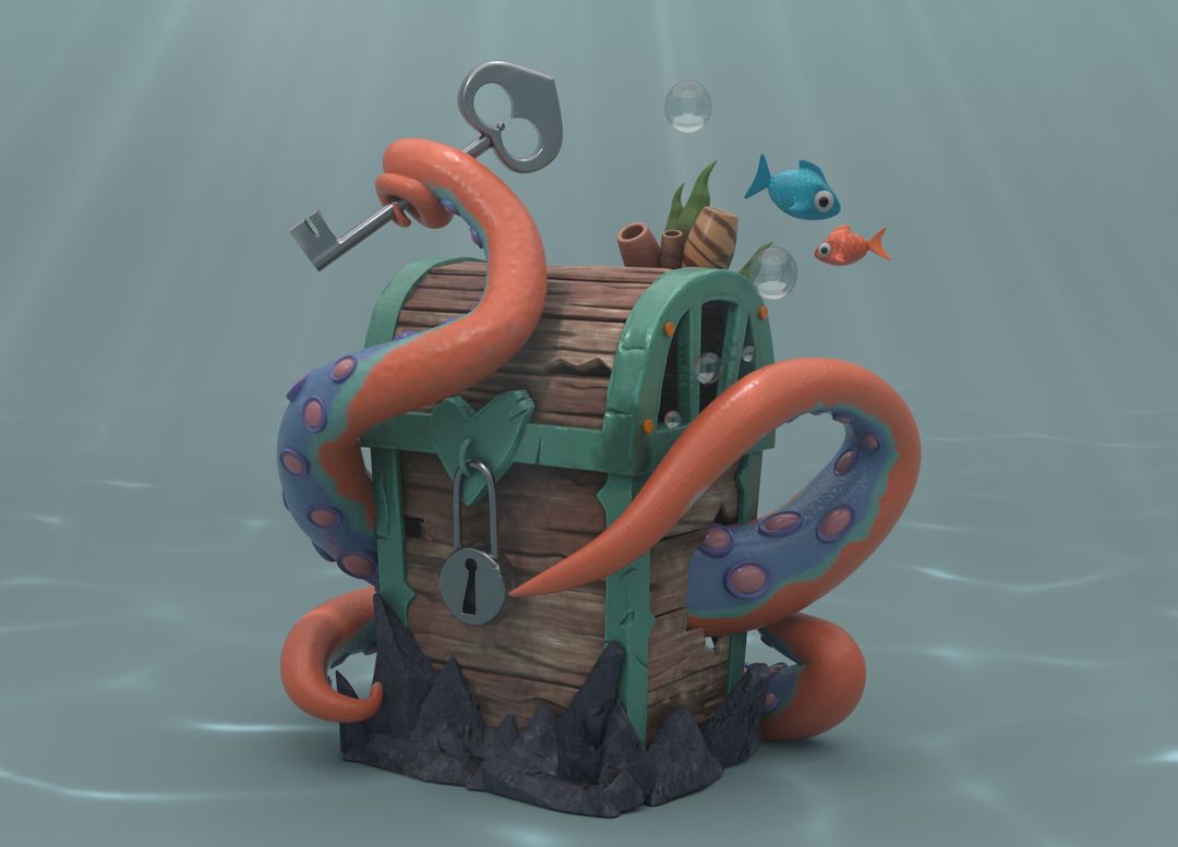 Octopus Treasure Chest