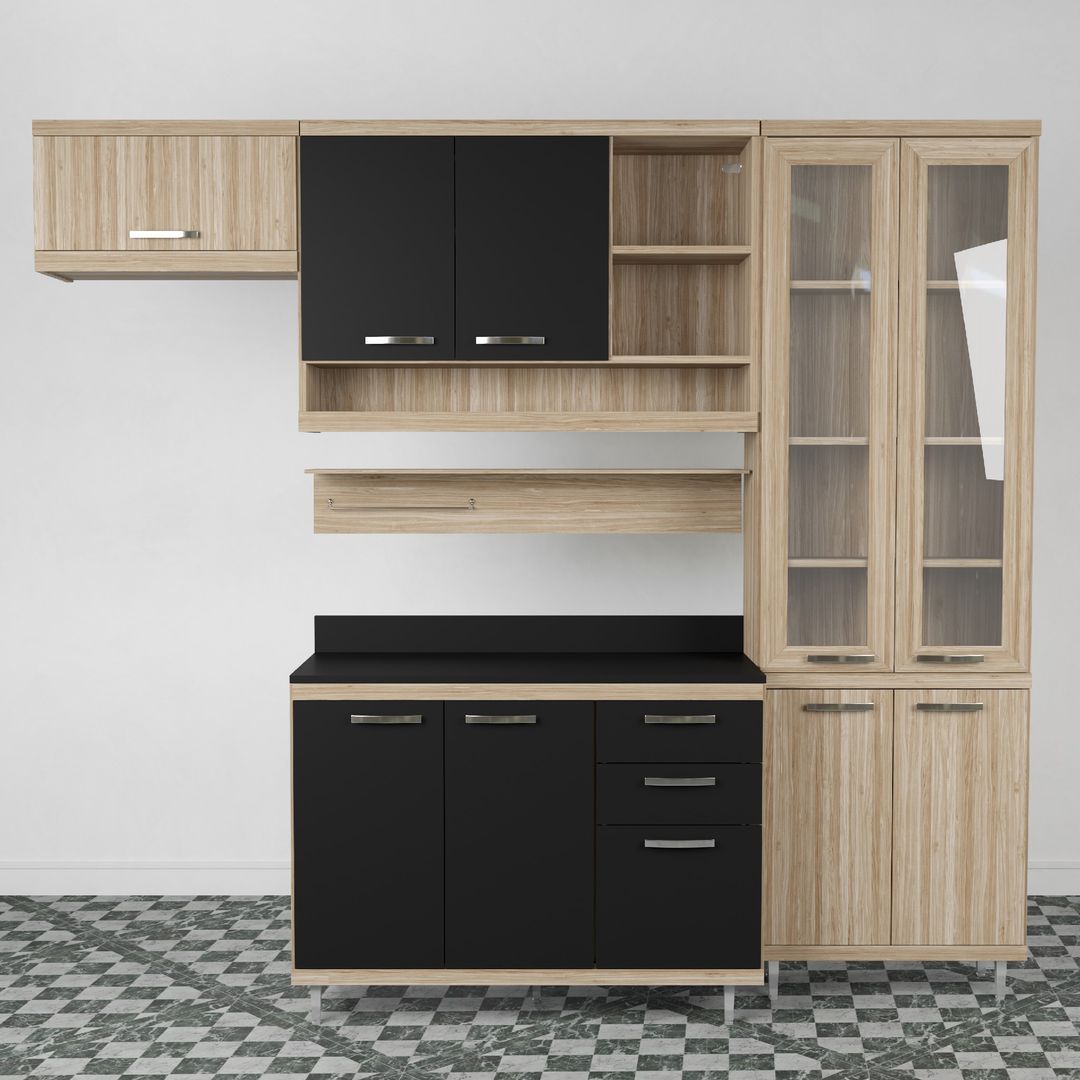 Light Wooden Kitchen Cabinet