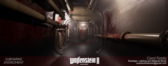 Submarine Enviroment - Fan art Wolfenstein II