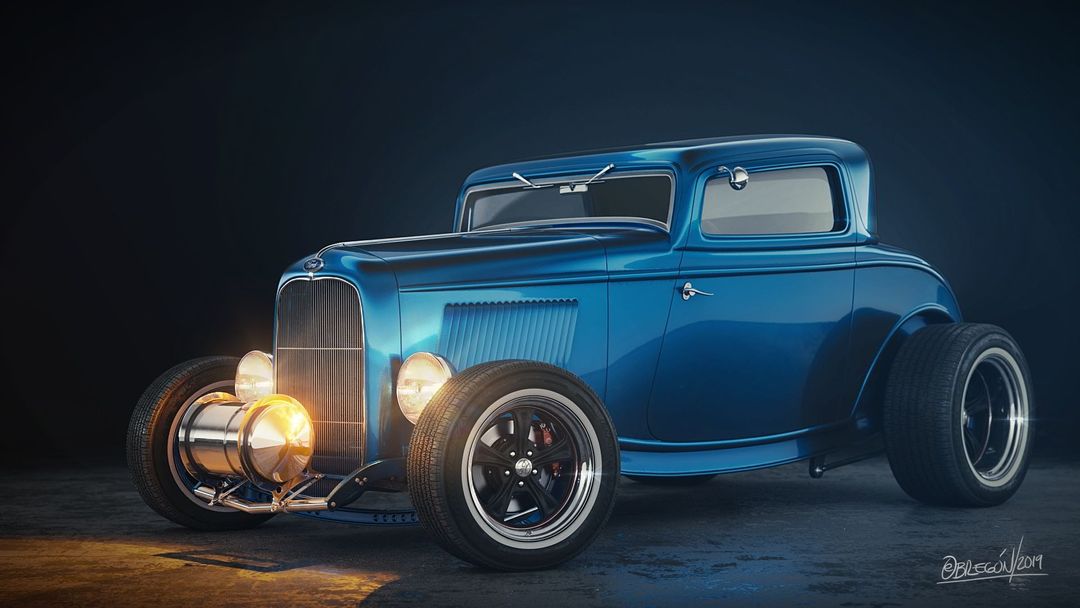 1932 Ford 3-Windows HOT-ROD