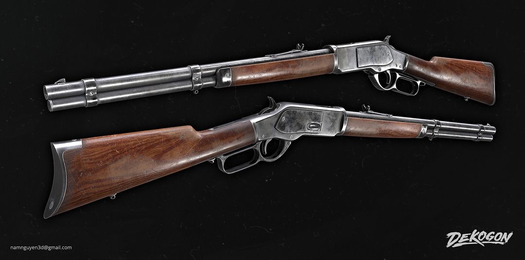 Lever Rifle 3D Model