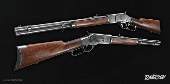 Lever Rifle 3D Model