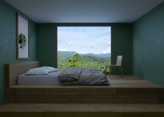 ArchVis: Bedroom with a view